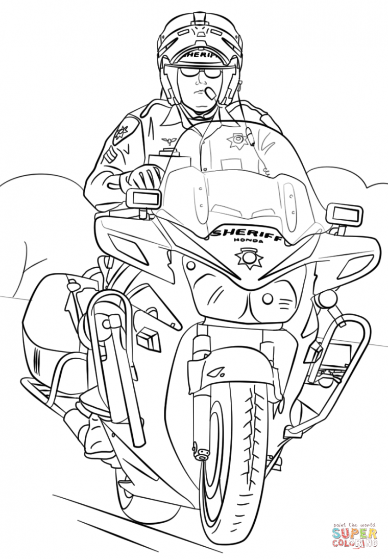 sheriff coloring page