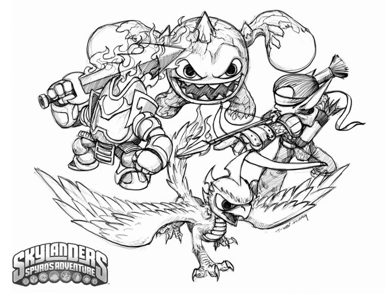 skylanders coloring page