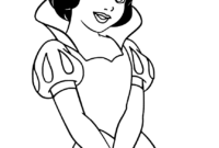 snow white coloring page