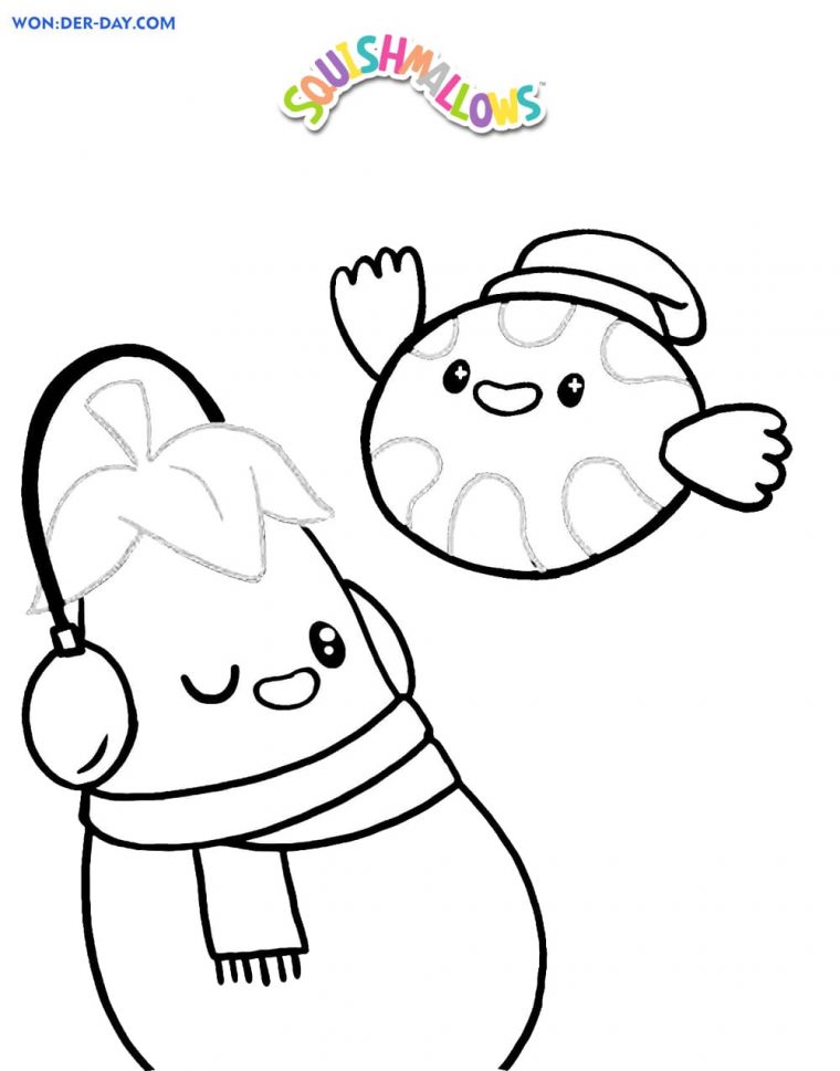 squish mellow coloring page