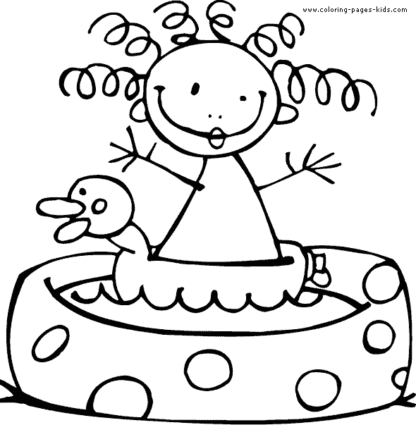 pool party coloring pages