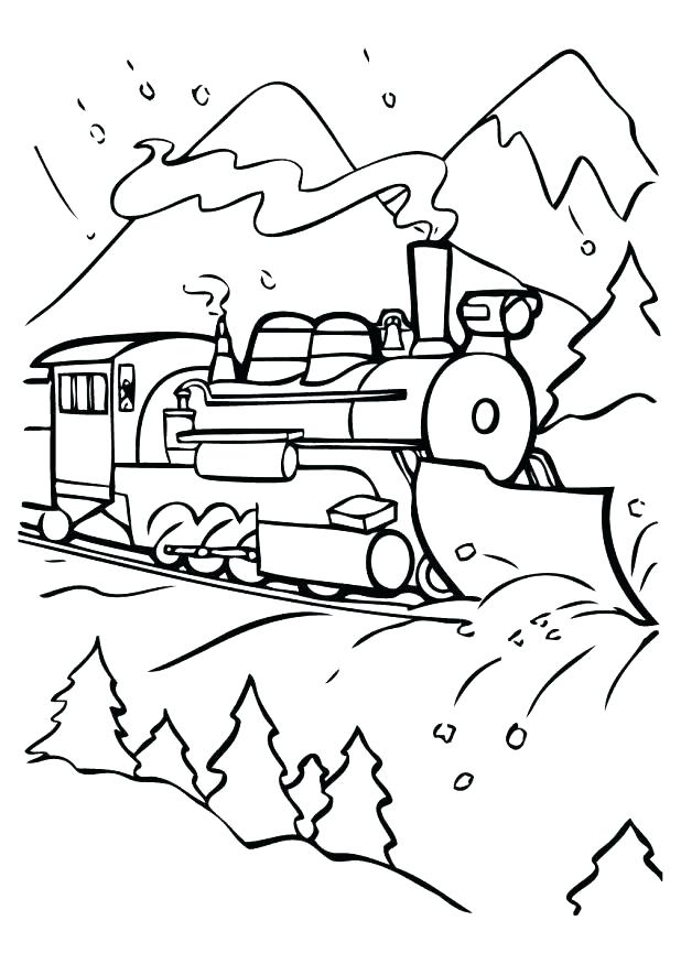 polar express ticket coloring page