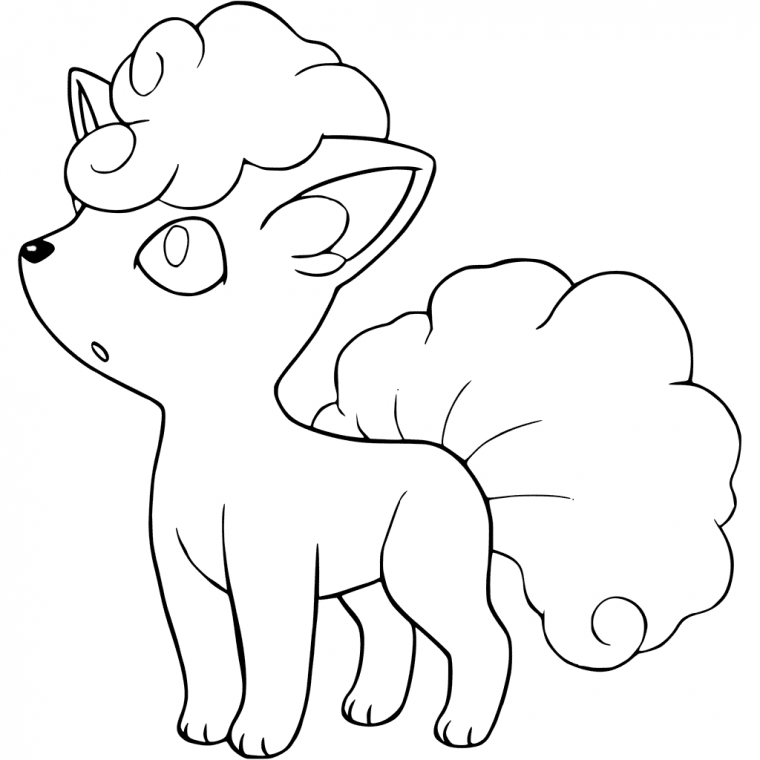 vulpix coloring pages