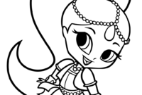 shimmer and shine coloring