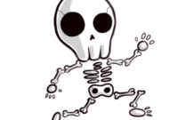 cute cartoon skeleton