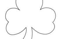 printable full page shamrock