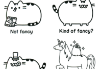pusheen coloring pages free