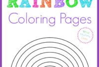 free printable rainbow coloring pages