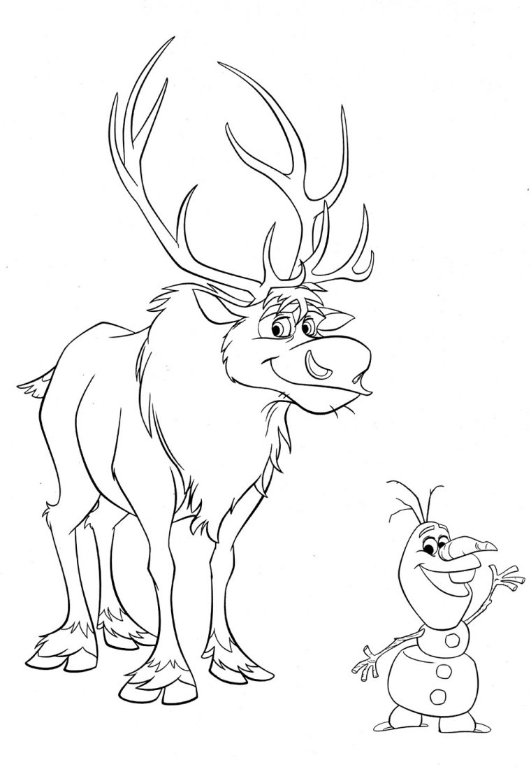 sven coloring page