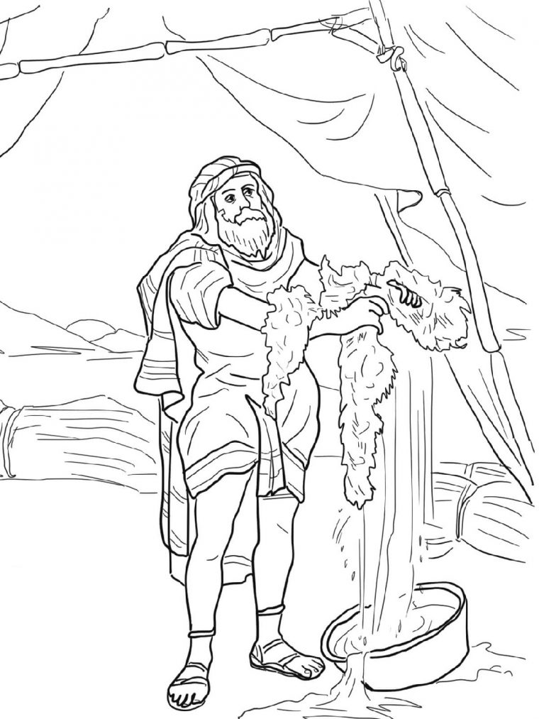 gideon coloring page