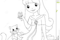 princess cat coloring pages