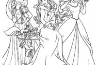 coloring pages of all the disney princesses