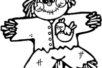 coloring pages scarecrow