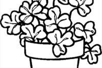 printable shamrock coloring page