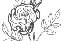 free rose coloring pages