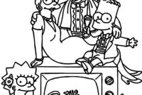 simpsons coloring sheets