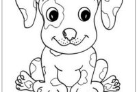 cute puppy coloring pages printable