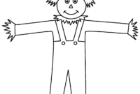 cute scarecrow coloring pages