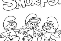 coloring pages smurfs