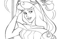 princess aurora coloring page