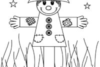 scarecrow pictures to colour