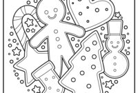 printable gingerbread coloring page