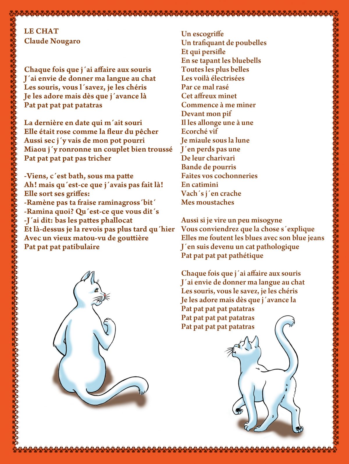 Claude Nougaro | Le Chat Dans Tous Ses États - Gatos avec Paroles 3