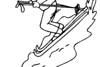 ski coloring page