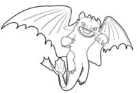 night fury dragon coloring pages