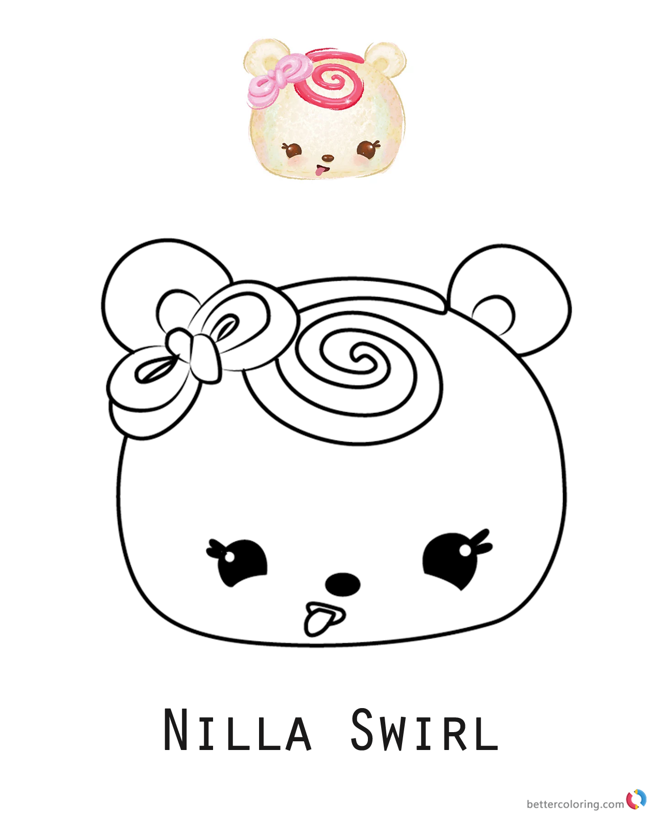 Num Noms Coloring Pages Free Nilla Swirl - Free Printable Coloring Pages