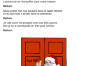 parole de pere noel frappe a la porte image