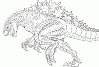 printable godzilla coloring pages