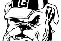 georgia bulldog coloring page