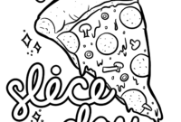 pizza coloring pages free