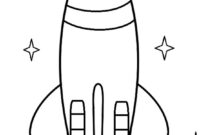 preschool rocket coloring pages