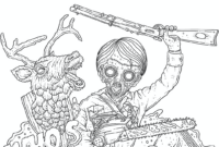 horror coloring sheets