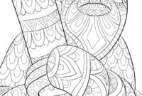 coloring page sloth