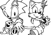 sonic tails coloring page