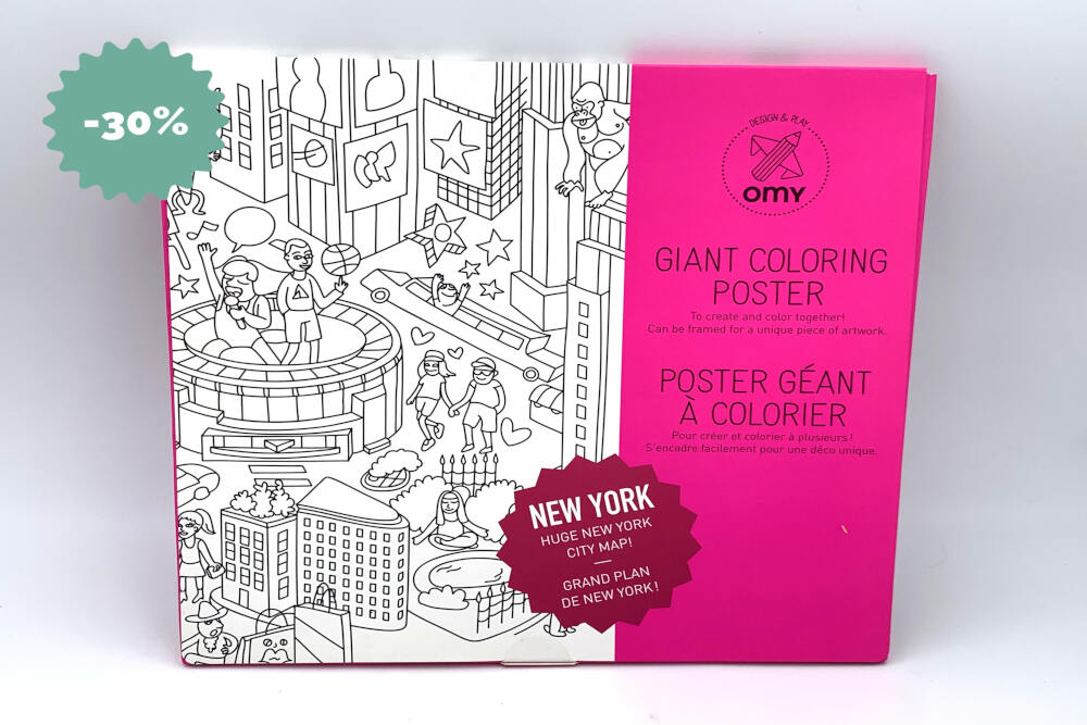 Coloriage géant format poster New York – OMY | Lady Cocotte