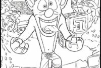 crash bandicoot coloring page