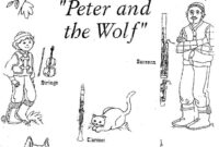 peter and the wolf coloring page