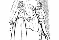 jesus is tempted coloring page