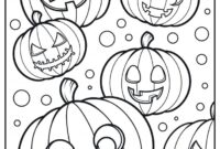 jack o lantern coloring page 2