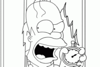 homer simpson coloring pages