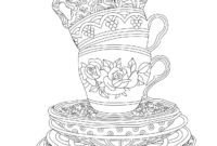 tea party coloring page