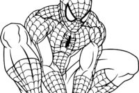 coloriage spiderman à imprimer