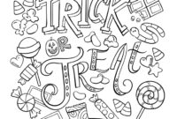 trick or treat coloring page