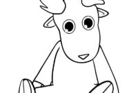 reindeer christmas coloring page