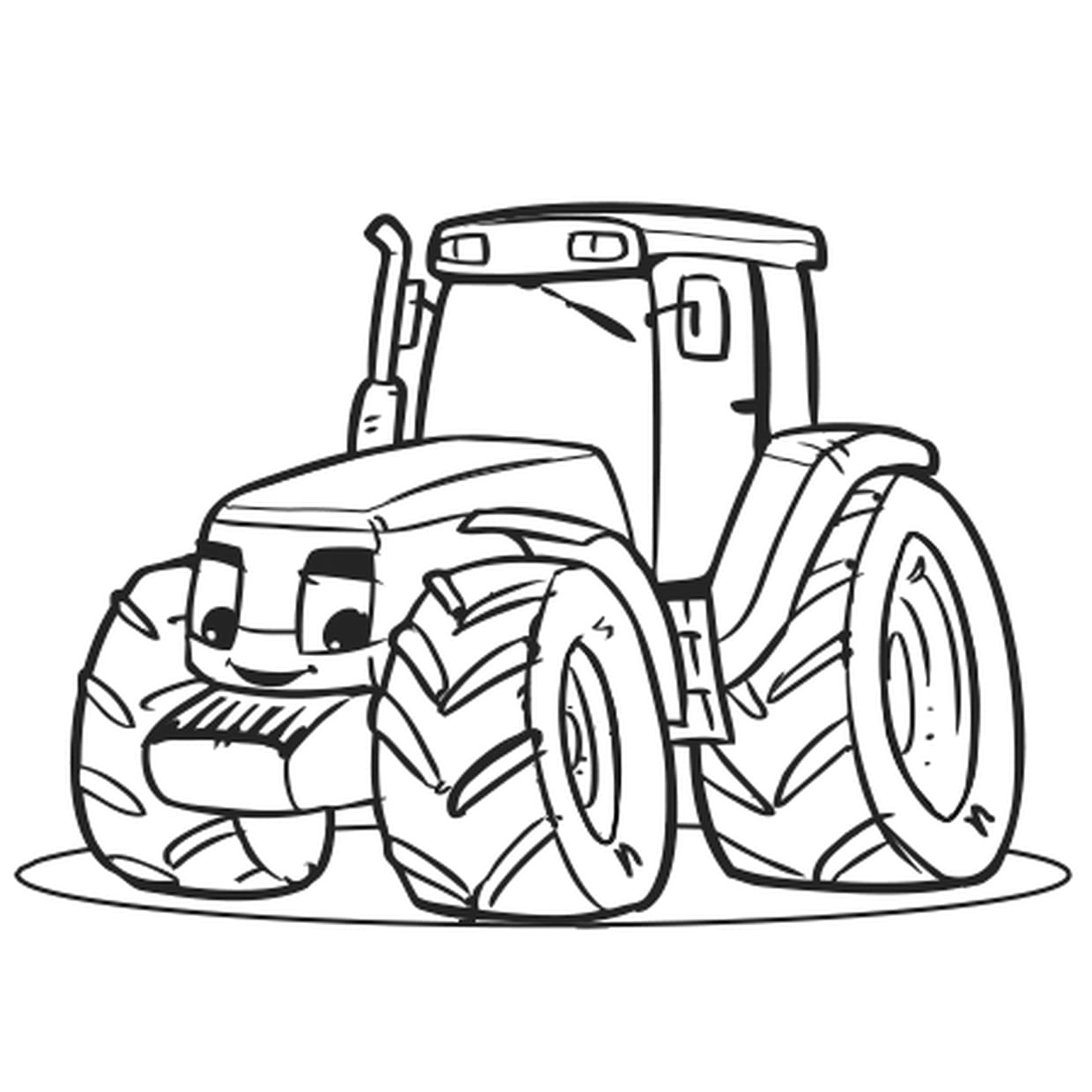 Coloriage Gros Tracteur En Ligne Gratuit À Imprimer pour Dessin