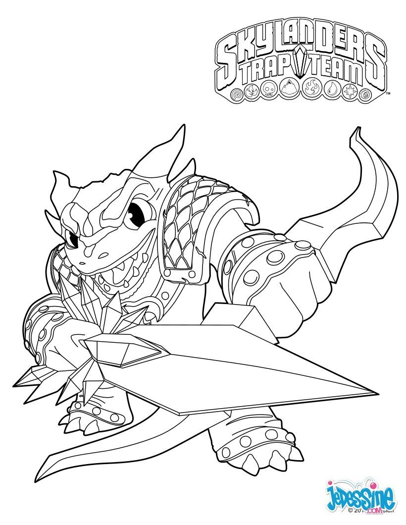 coloriage skylanders | Coloring pages, Skylanders trap team, Coloring